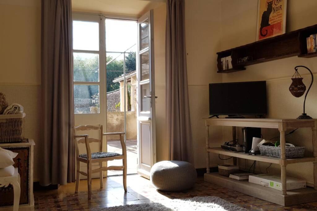 St Jean Du Gard : Spacious Apartment With Use Of Pool 圣让杜加尔 外观 照片